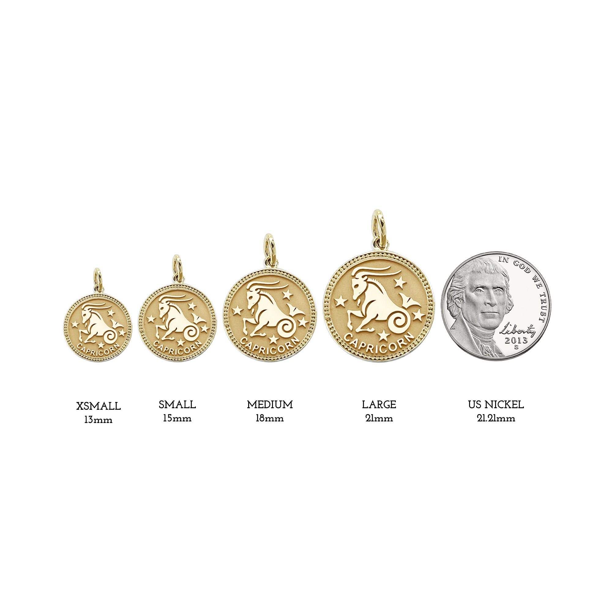 ASTRO ♦ Capricorn Zodiac Coin Pendant