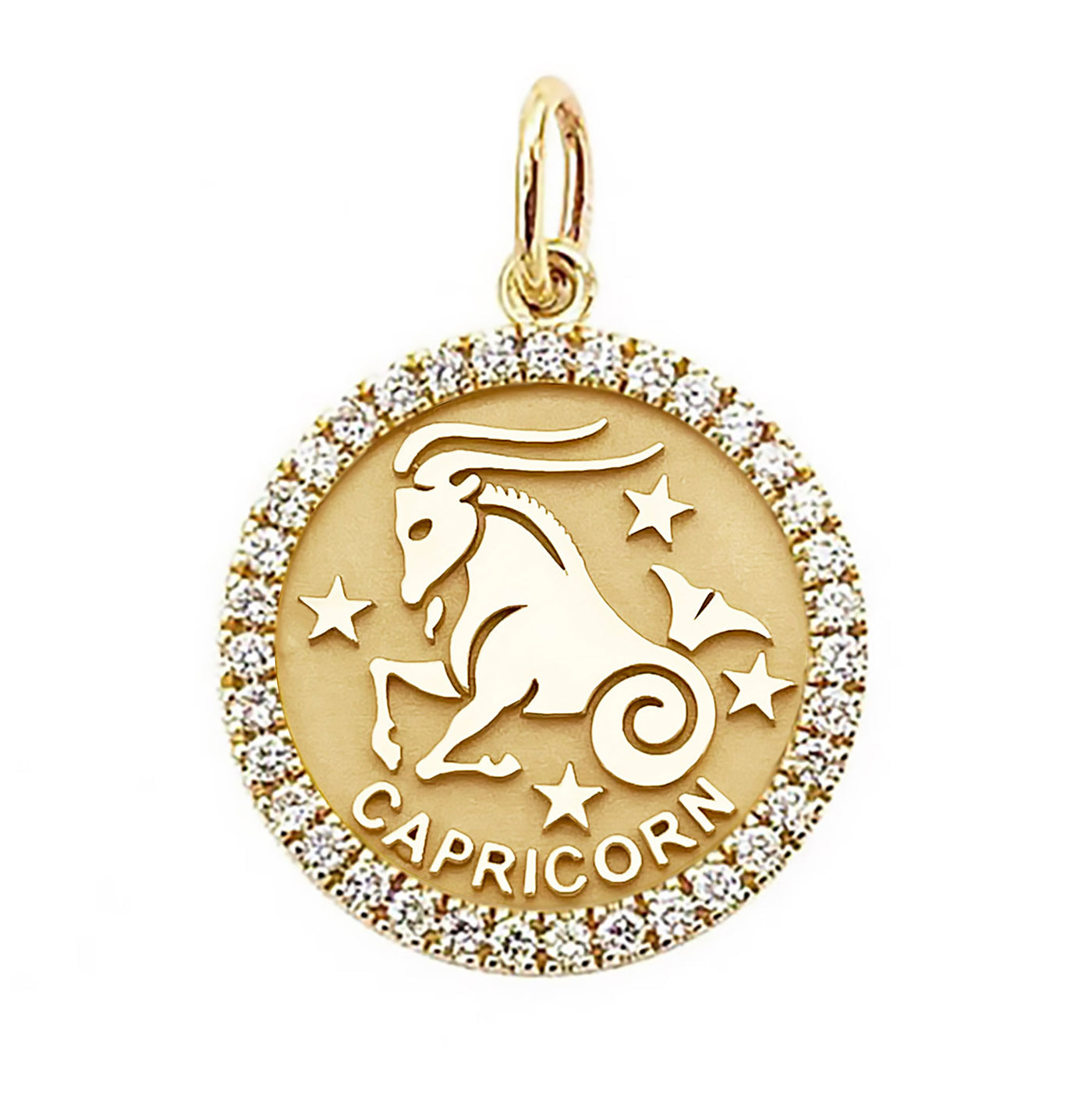 ASTRO ♦ Capricorn Diamond Zodiac Coin Pendant