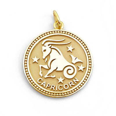 ASTRO ♦ Capricorn Zodiac Coin Pendant