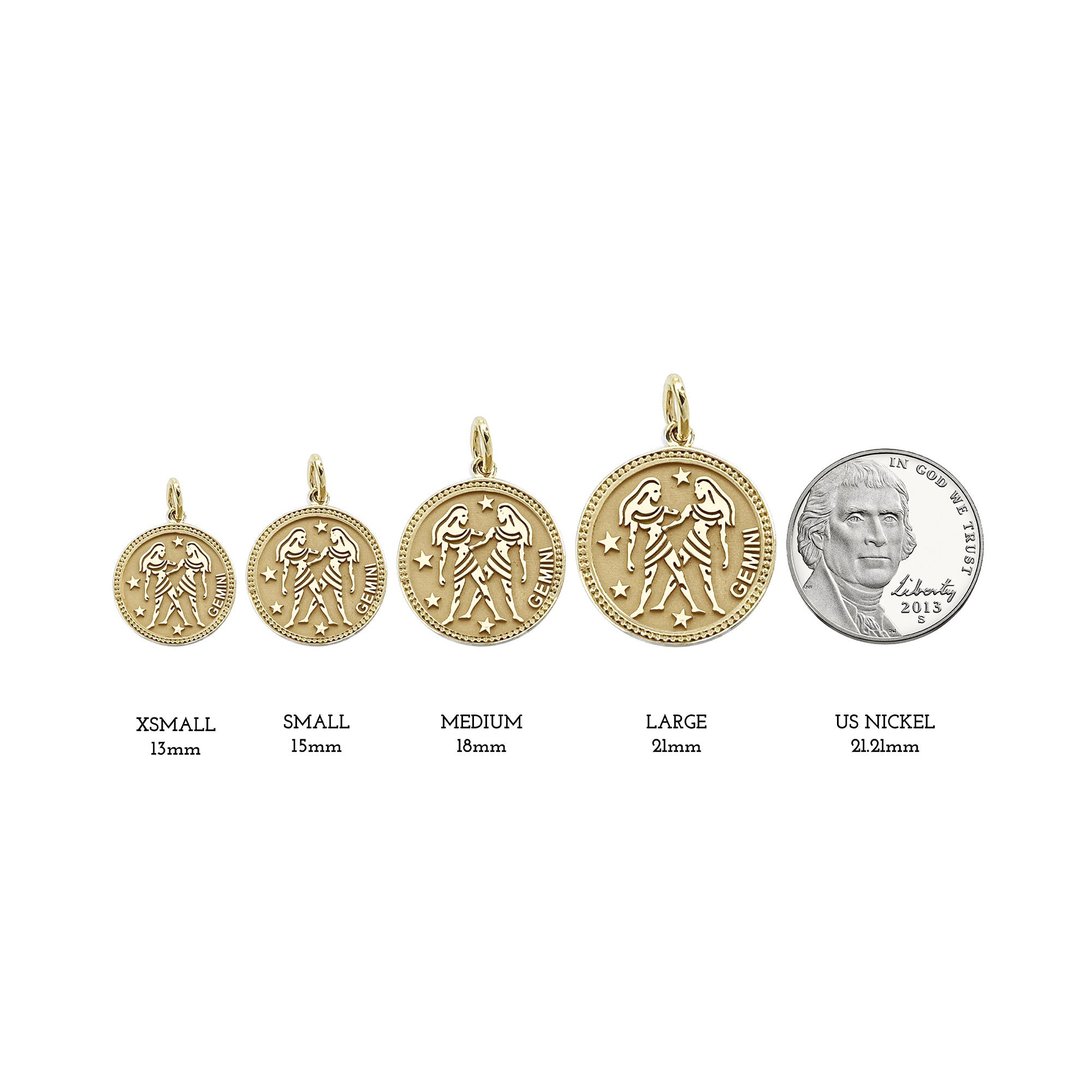 ASTRO ♦ Gemini Zodiac Coin Pendant