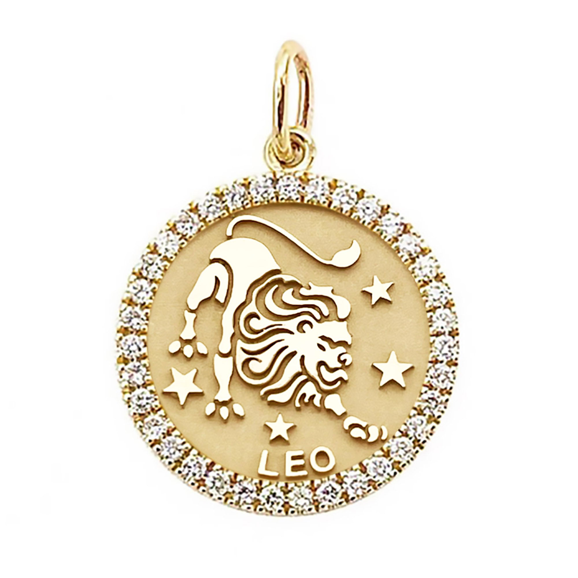 ASTRO ♦ Leo Diamond Zodiac Coin Pendant