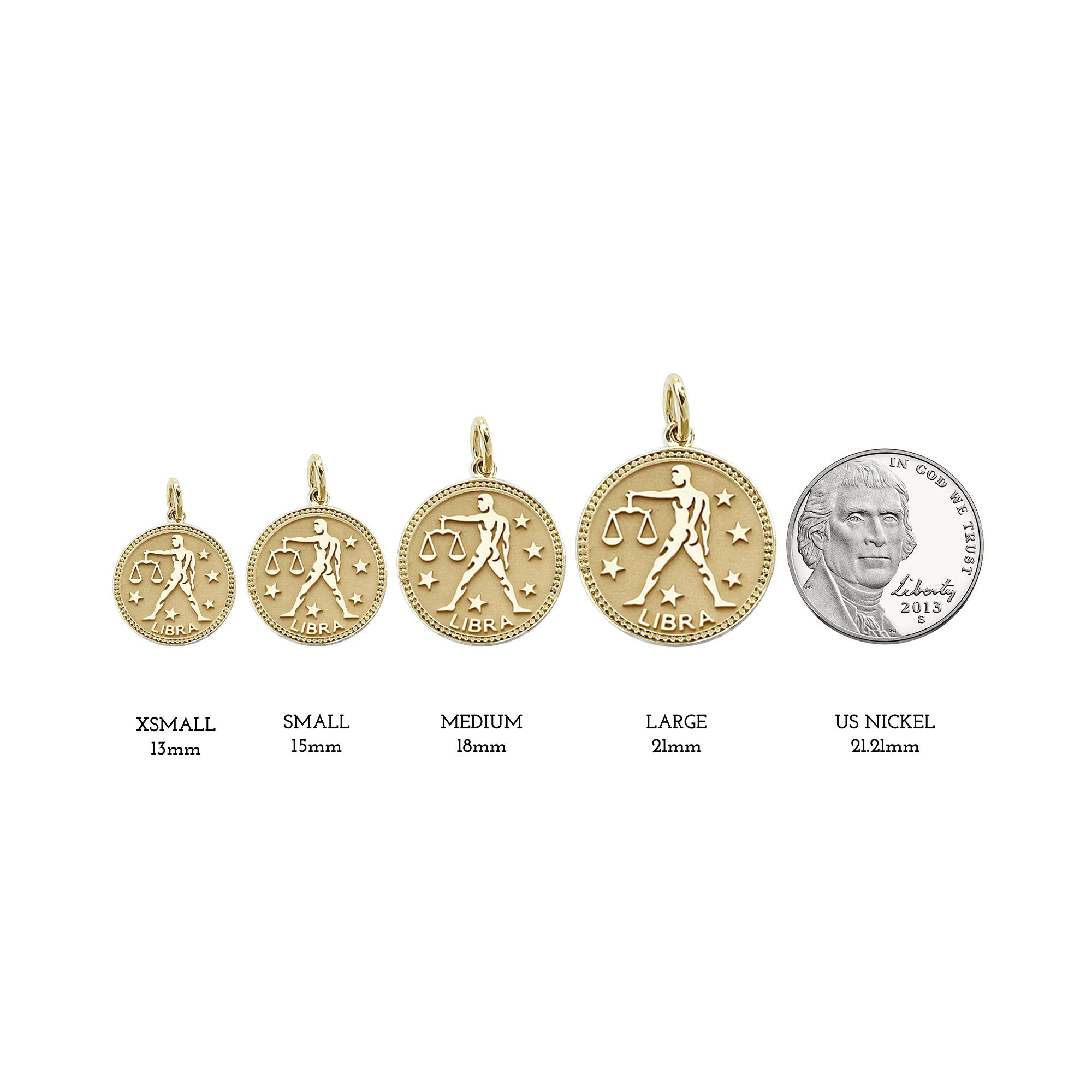 ASTRO ♦ Libra Zodiac Coin Pendant