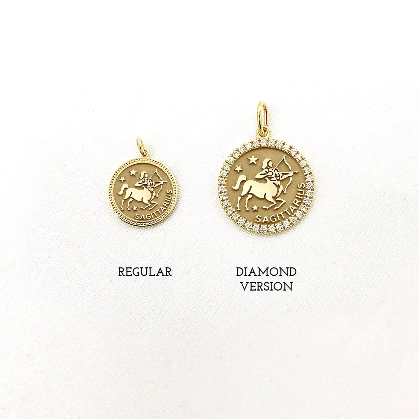 ASTRO ♦ Sagittarius Diamond Zodiac Coin Pendant