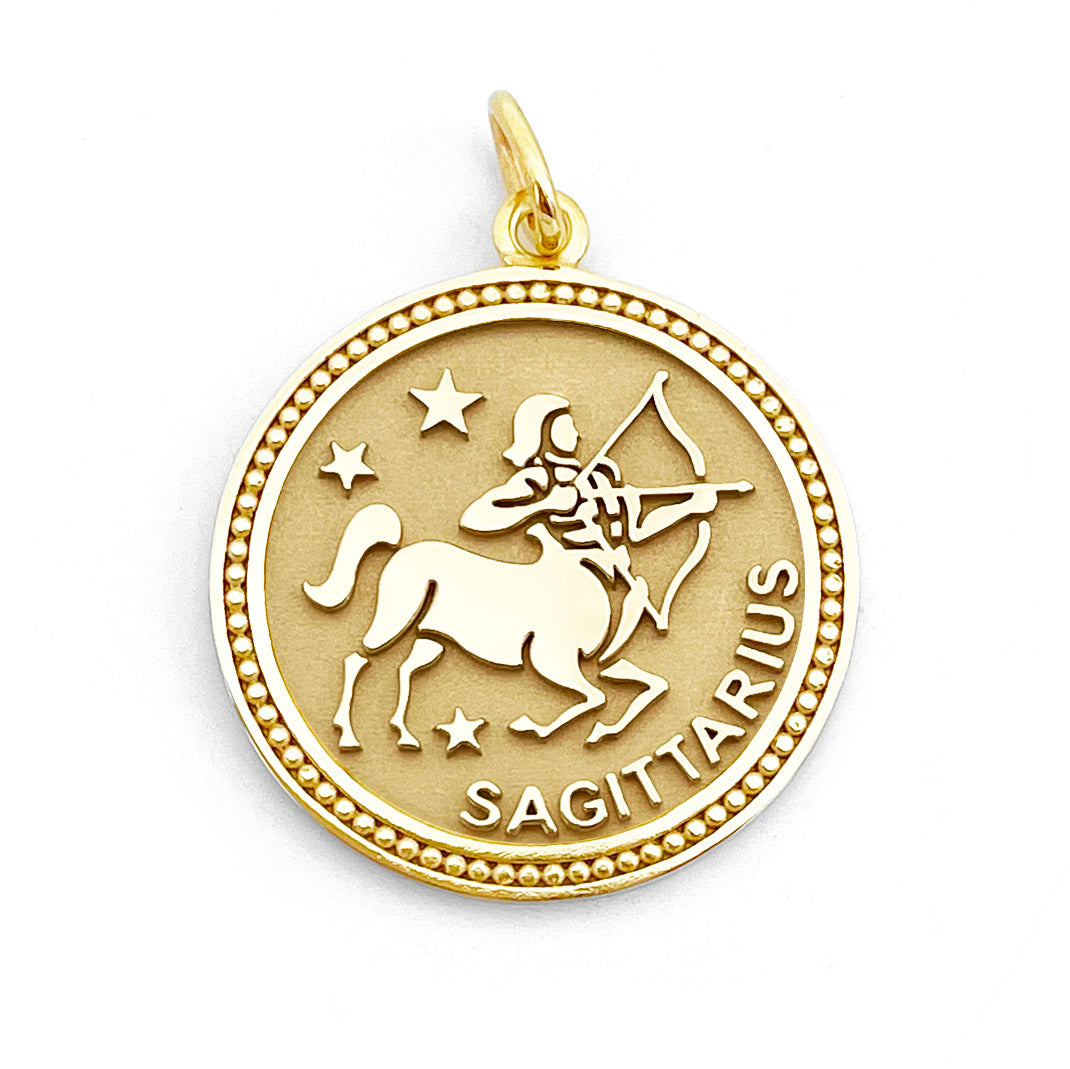 Sagittarius Zodiac Coin Pendant – KAUREUM