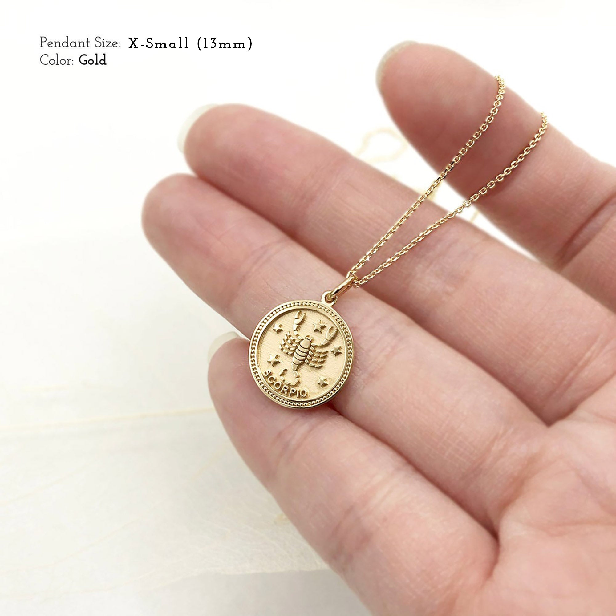 ASTRO ♦ Scorpio Zodiac Coin Pendant