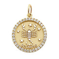 ASTRO ♦ Scorpio Diamond Zodiac Coin Pendant