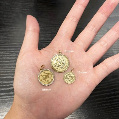 ASTRO ♦ Taurus Diamond Zodiac Coin Pendant