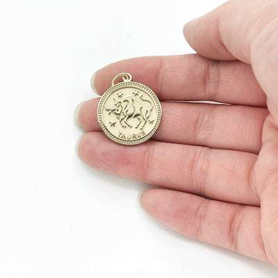 ASTRO ♦ Taurus Zodiac Coin Pendant