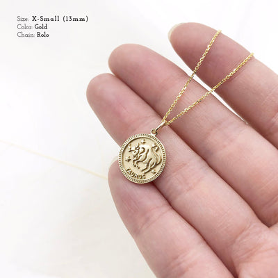 ASTRO ♦ Taurus Zodiac Coin Pendant