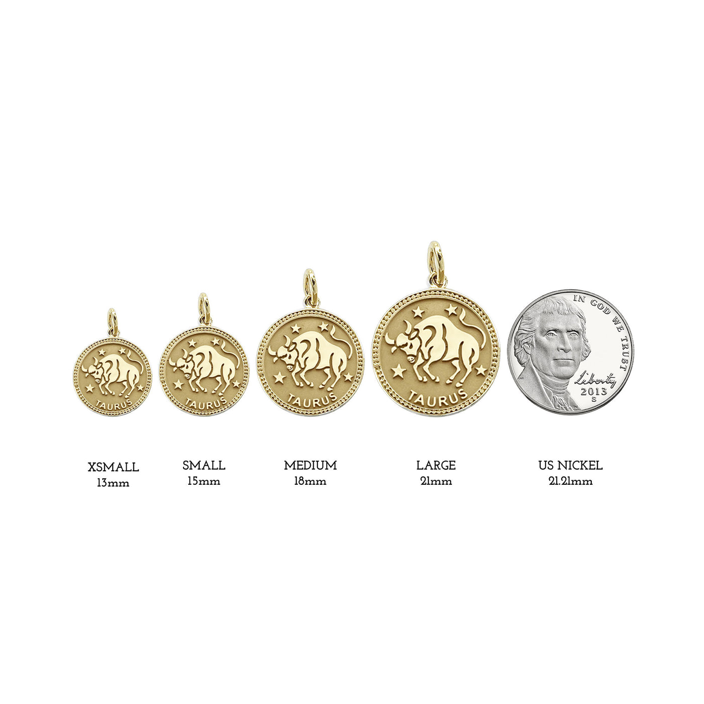 ASTRO ♦ Taurus Zodiac Coin Pendant