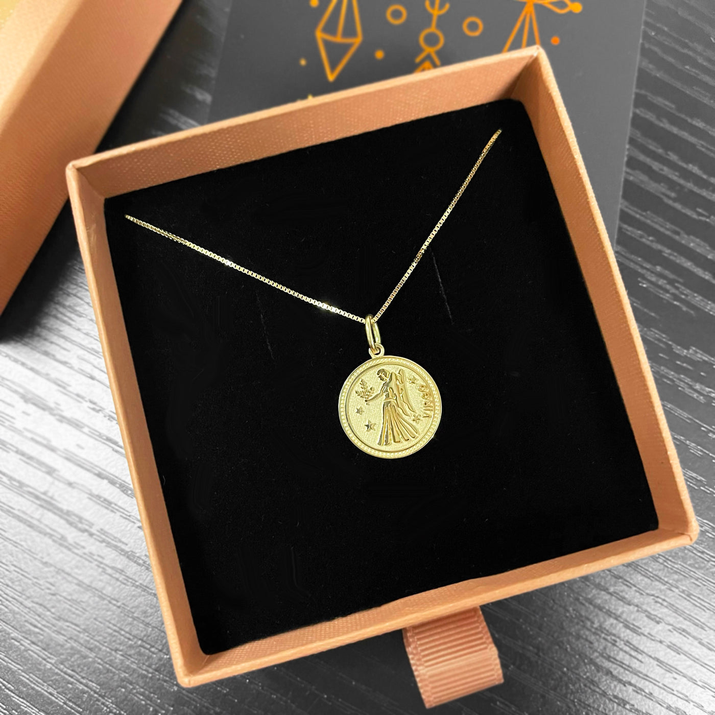 ASTRO ♦ Virgo Zodiac Coin Pendant