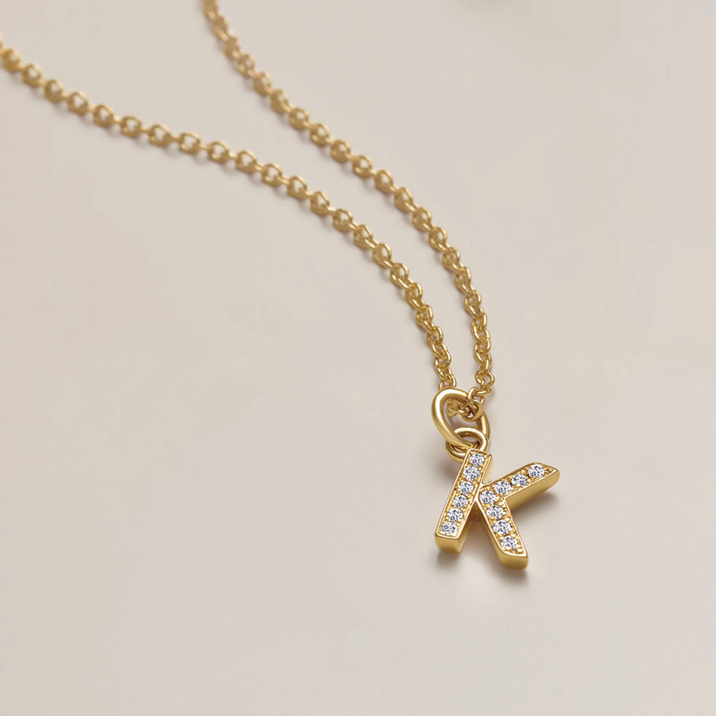 MINI ♦ Corner Dangle Diamond Initial Charm