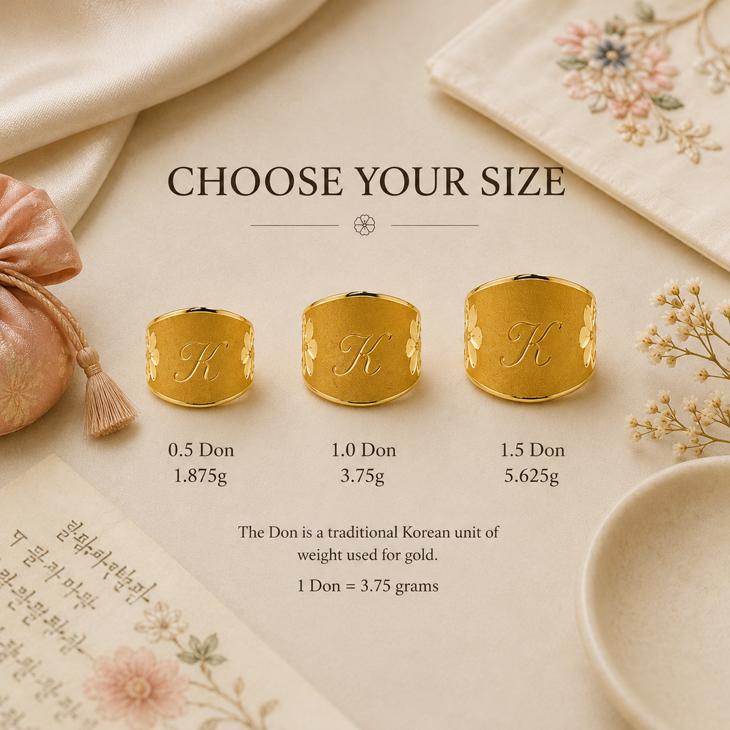 Engravable Dol Ring (돌반지) ⬩ 24K Solid Gold