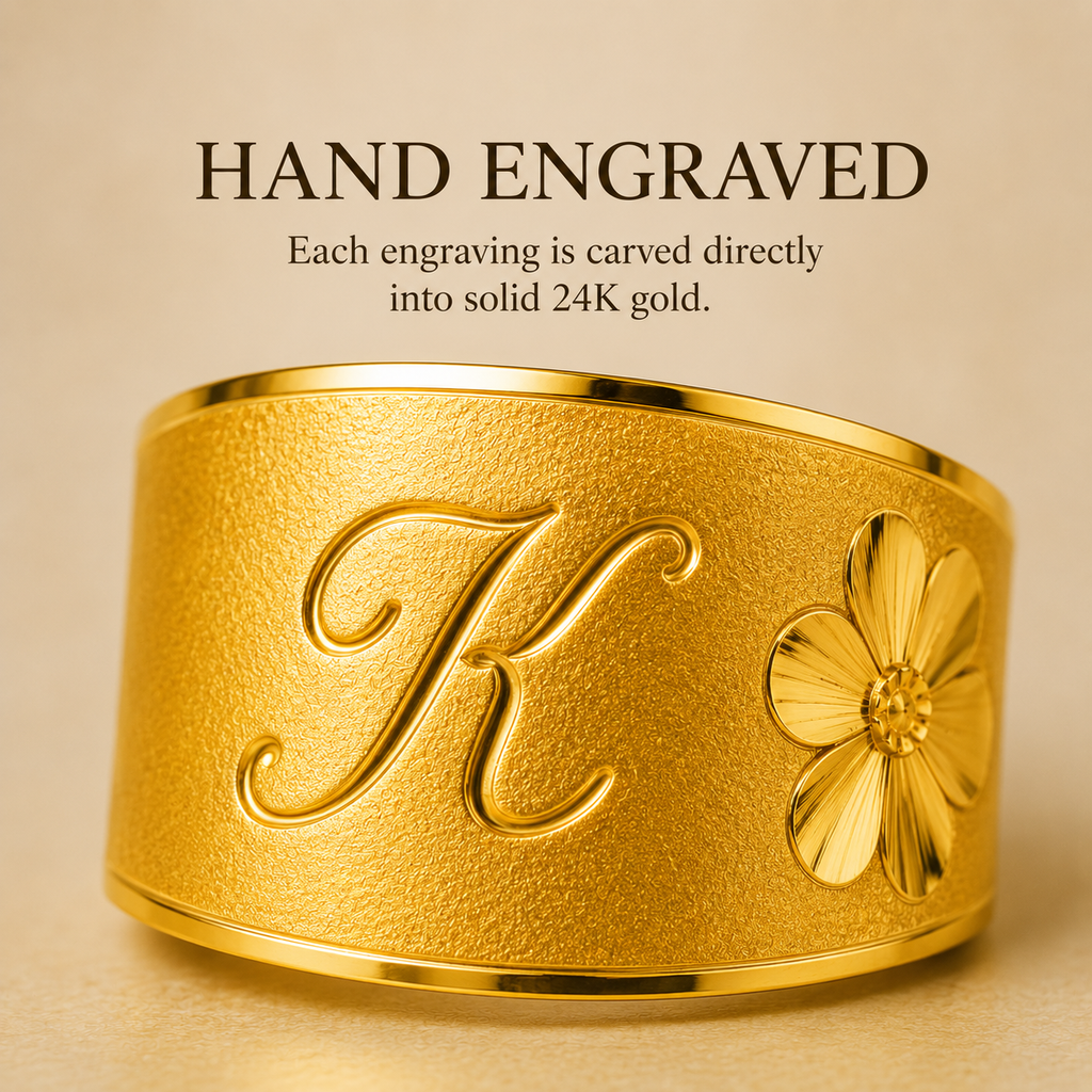 Engravable Dol Ring (돌반지) ⬩ 24K Solid Gold