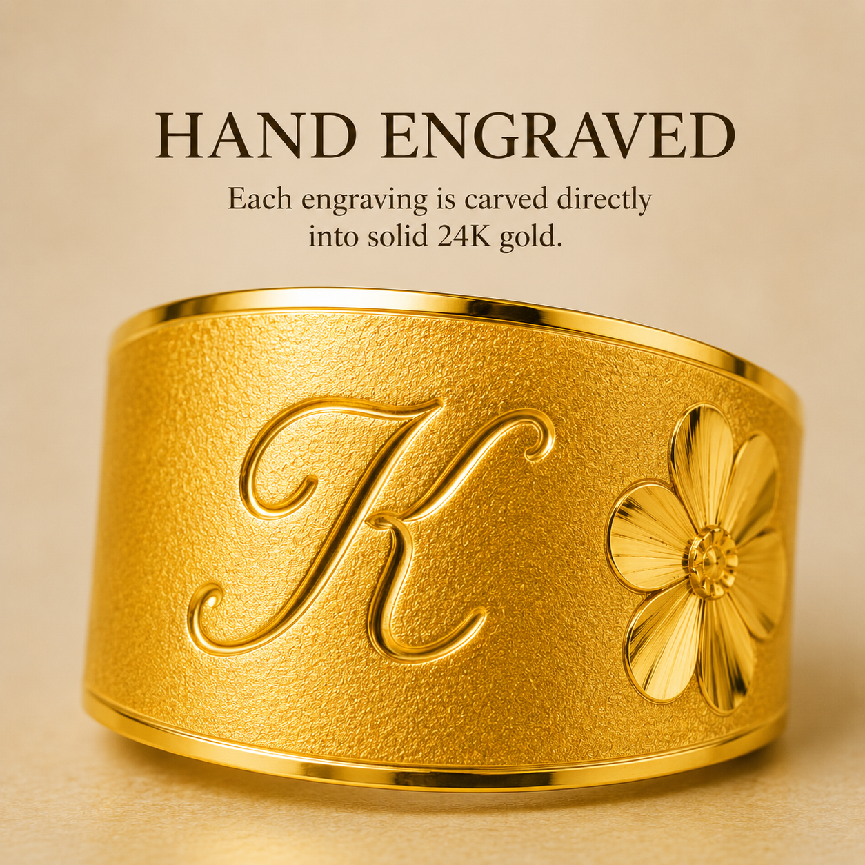 Engravable Dol Ring (돌반지) ⬩ 24K Solid Gold