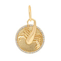SCORPIO ⟡ Edge Diamond Zodiac Pendant