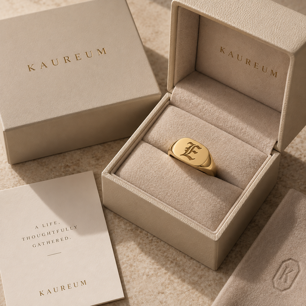 Cartouche Signet Ring ⬩ Olde English