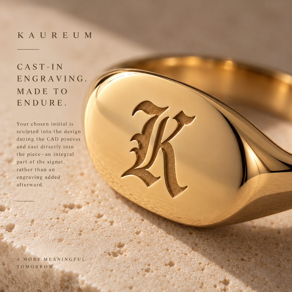 Cartouche Signet Ring ⬩ Olde English