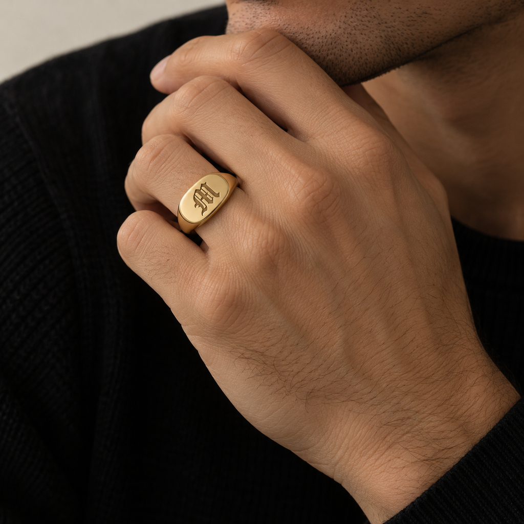 Cartouche Signet Ring ⬩ Olde English