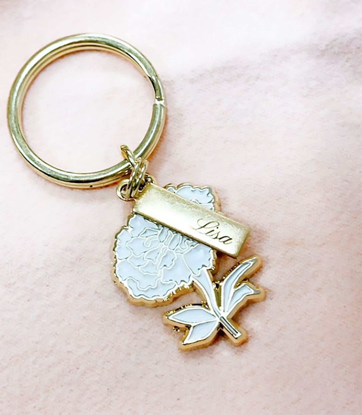 October Birth Flower Keychain (Marigold)