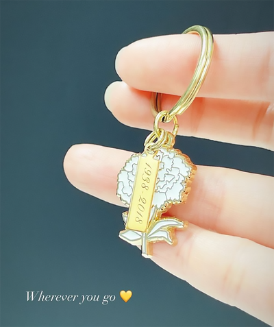 October Birth Flower Keychain (Marigold)