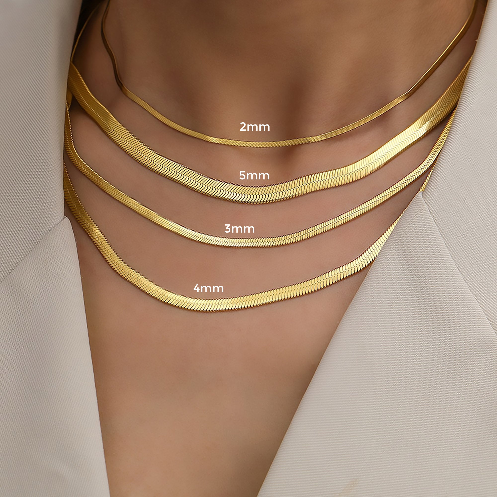 DF ♢ 3mm SERPENTINE Necklace – KAUREUM