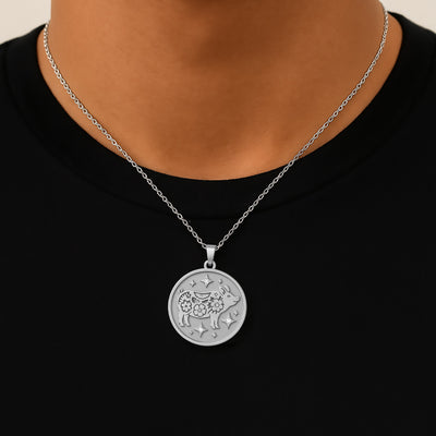 Large Year of The Pig (豬) Lunar Zodiac Coin Pendant