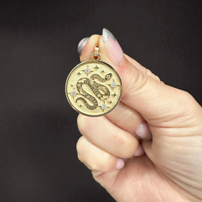 Year of The Snake (蛇) Lunar Zodiac Coin Pendant