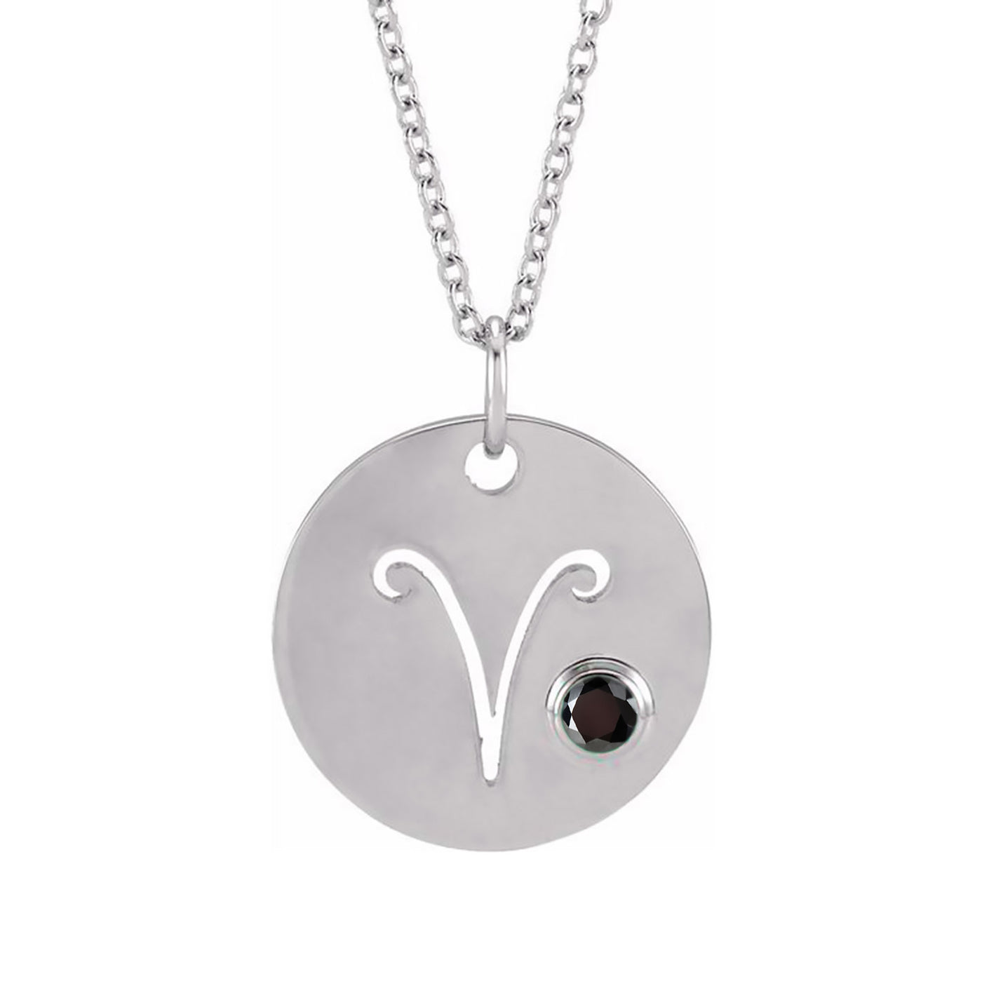 SECTURA GEMMA ♦ ARIES Zodiac Necklace with Gemstone