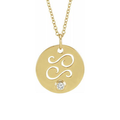 SECTURA GEMMA ♦ CANCER Zodiac Necklace with Gemstone