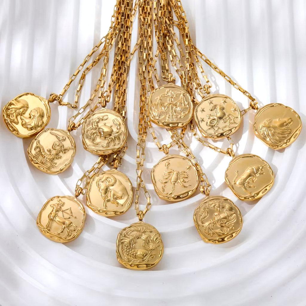 LIBRA ⟡ Vintage Zodiac Coin Medallion