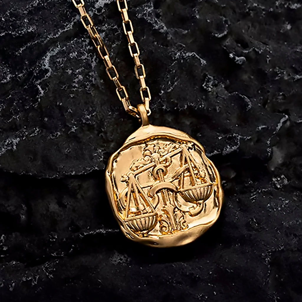 LIBRA ⟡ Vintage Zodiac Coin Medallion