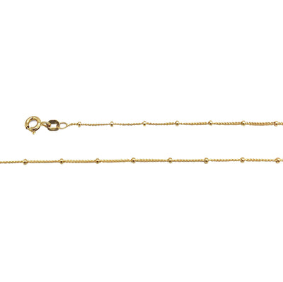 Satellite Chain Anklet/Bracelet in 14K Solid Gold