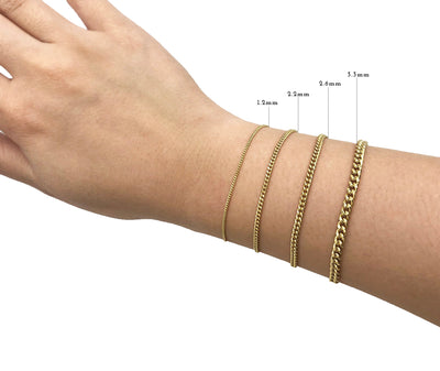 Heavy Cuban Bracelet in 14K Solid Gold