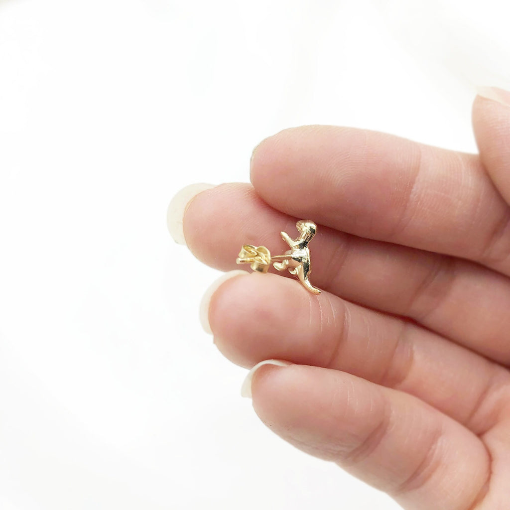 3D Dinosaur (T-Rex) Stud Earrings