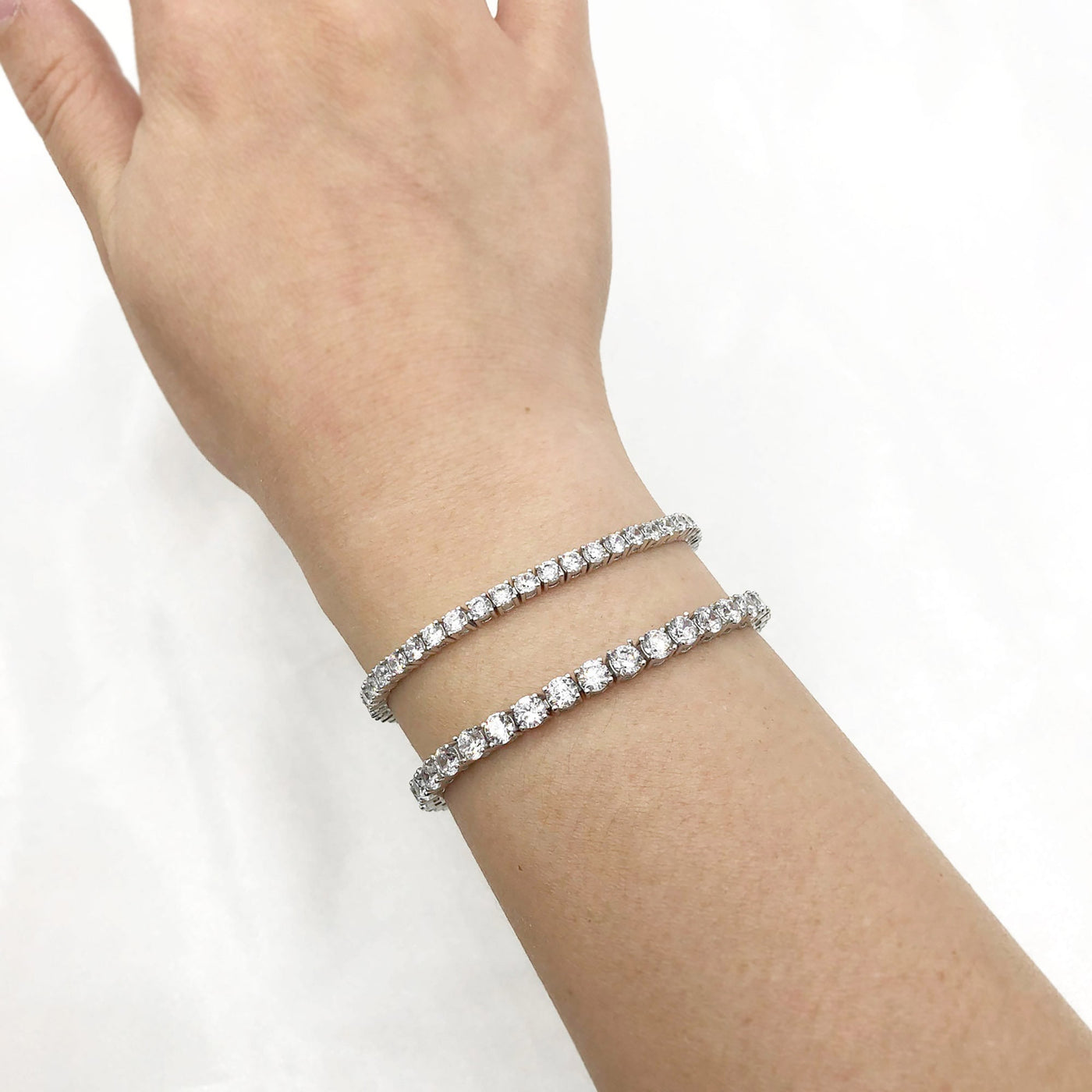 Sterling Silver & Vermeil Round Tennis Bracelet