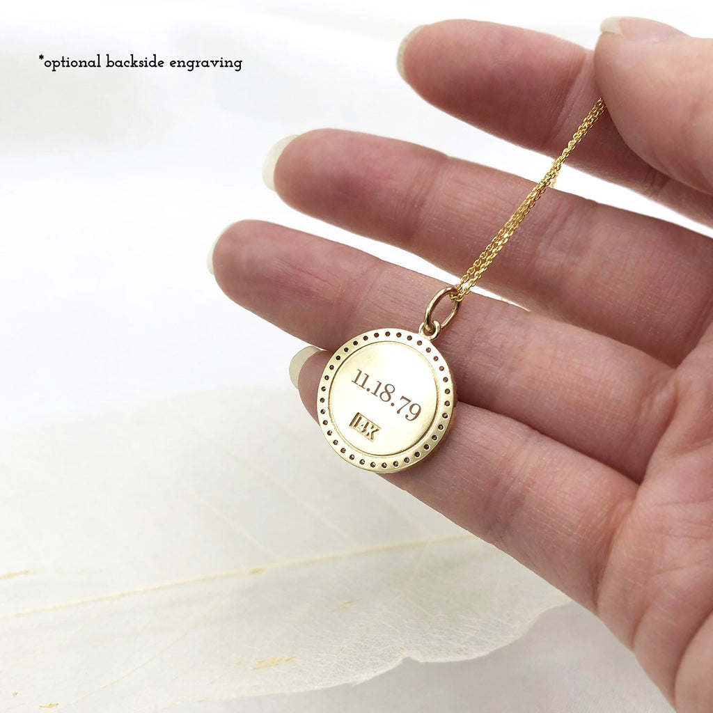 ASTRO ♦ Leo Diamond Zodiac Coin Pendant