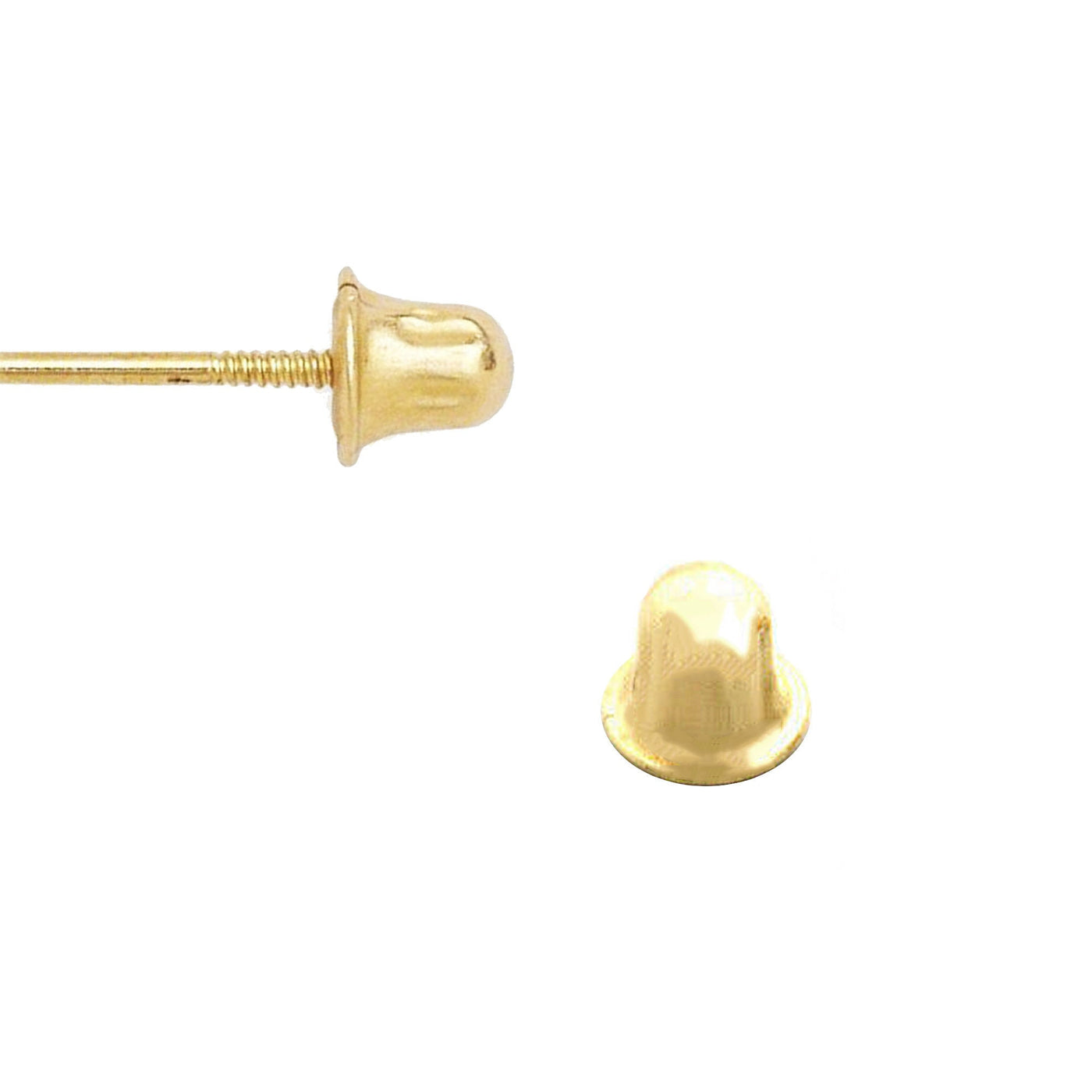 14K Gold Screw/Twist Earring Backing Replacment (single)