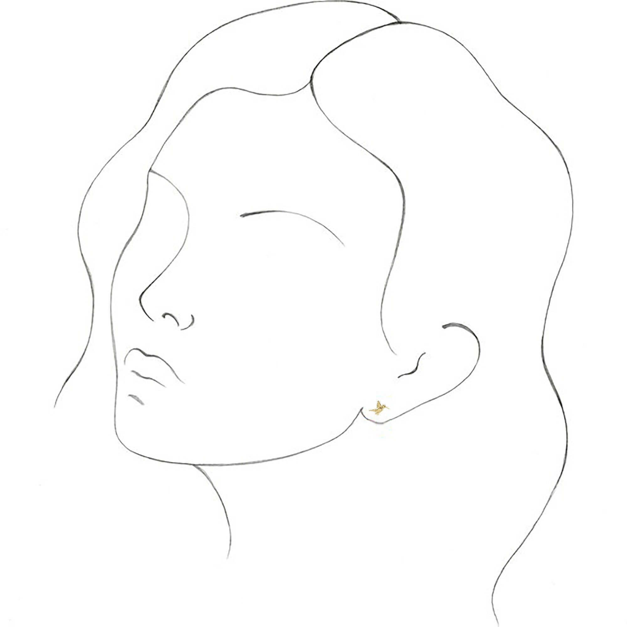 Hummingbird Stud Earrings