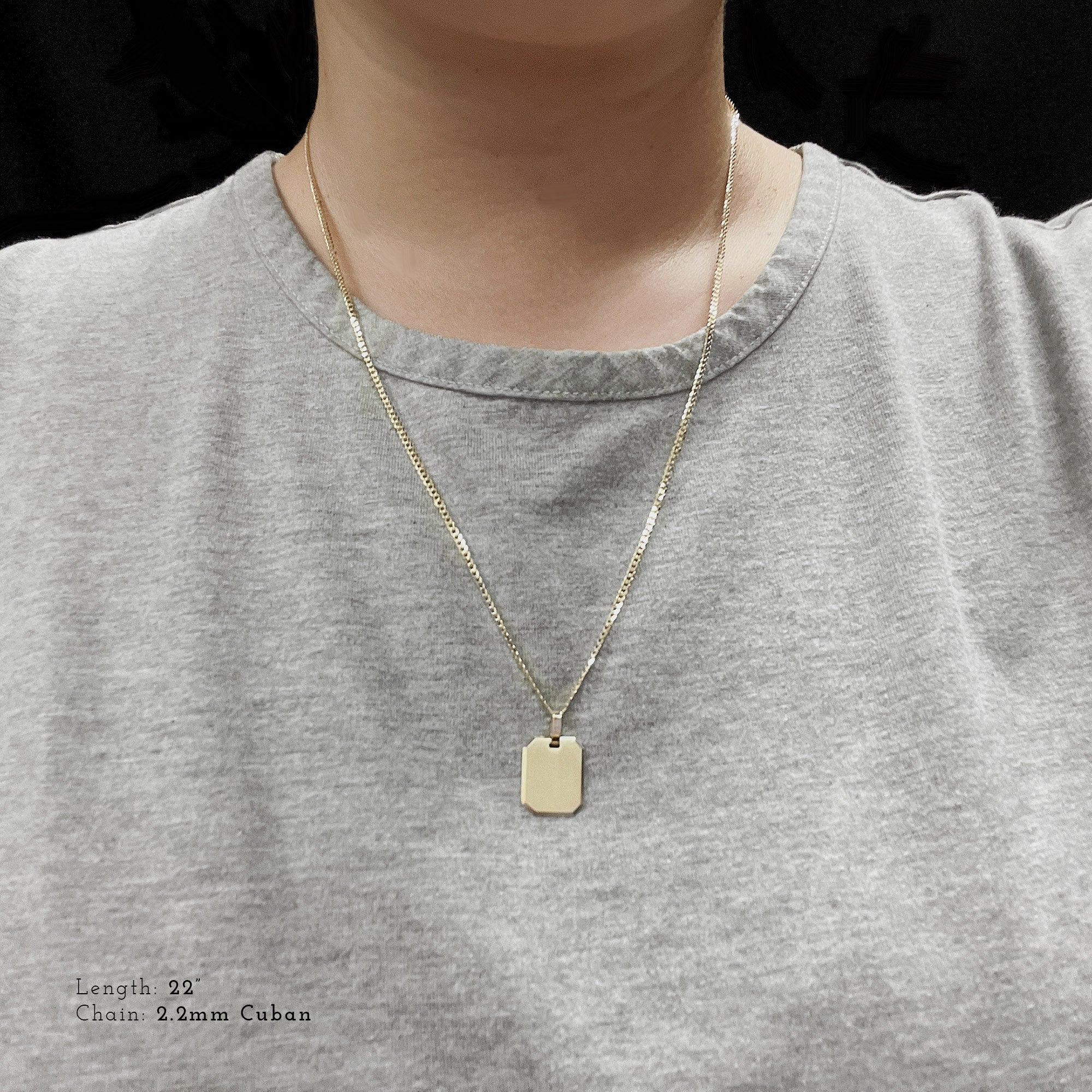 Octagon Pendant Necklace (Complimentary Engraving) • Engravable Pendant • Octagon Medallion • Octagon Talisman