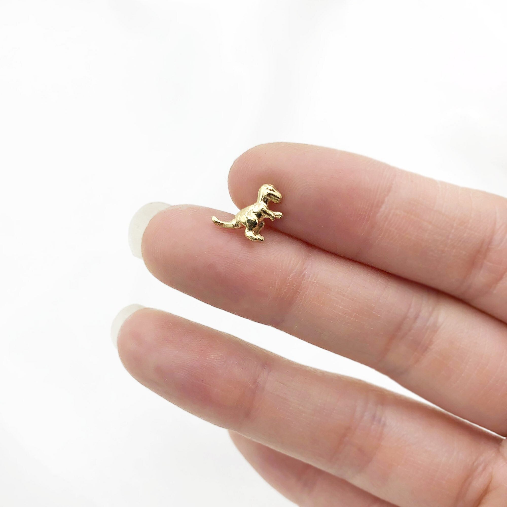 3D Dinosaur (T-Rex) Stud Earrings