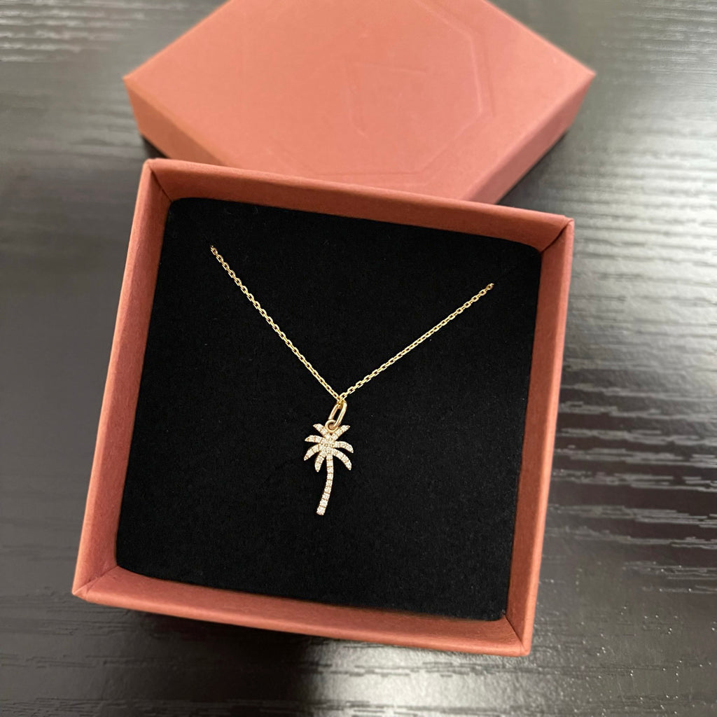 Medium LA & Palm Tree Necklace