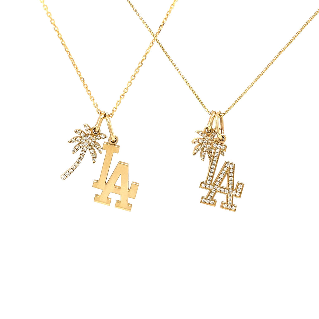 Medium LA & Palm Tree Necklace