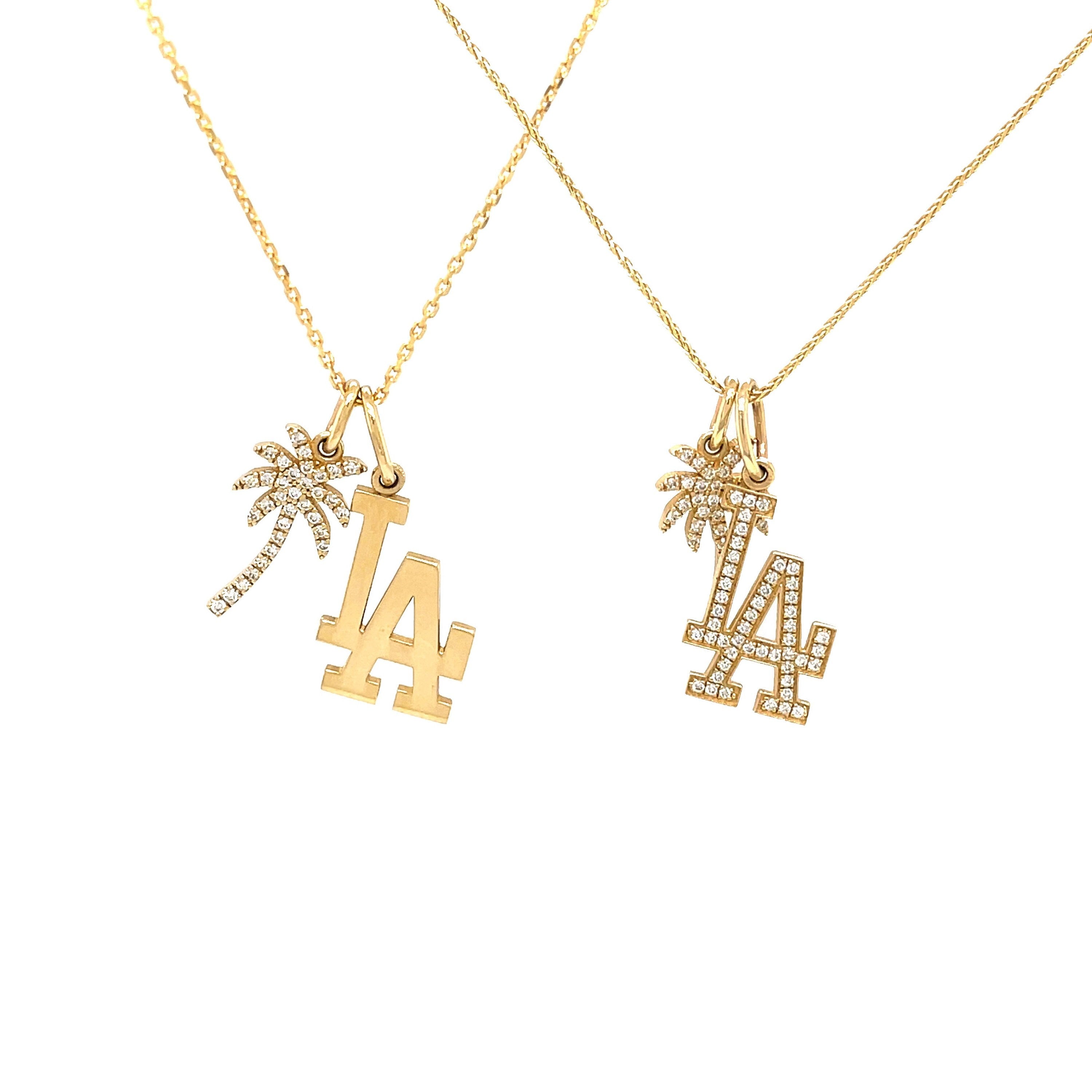 Medium LA & Palm Tree Necklace