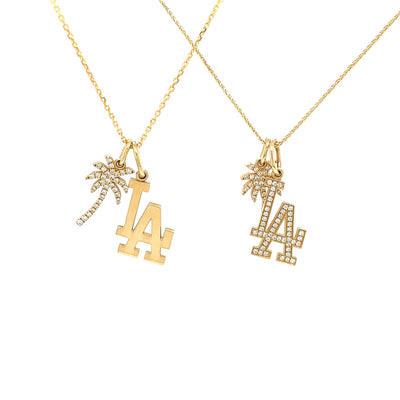 LA & Palm Tree Necklace