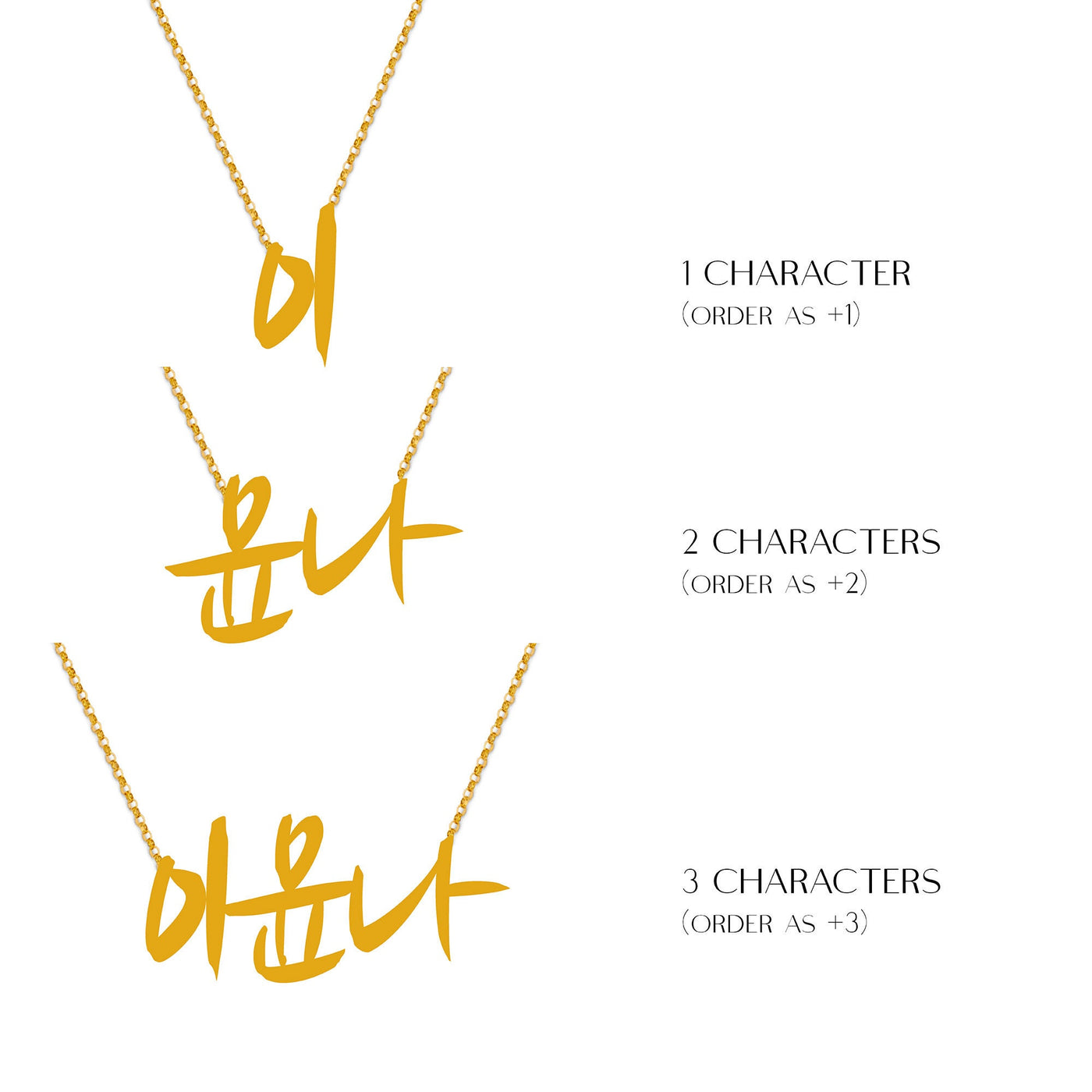 Asian Script Name Necklace