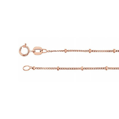 Satellite Chain Anklet/Bracelet in 14K Solid Gold