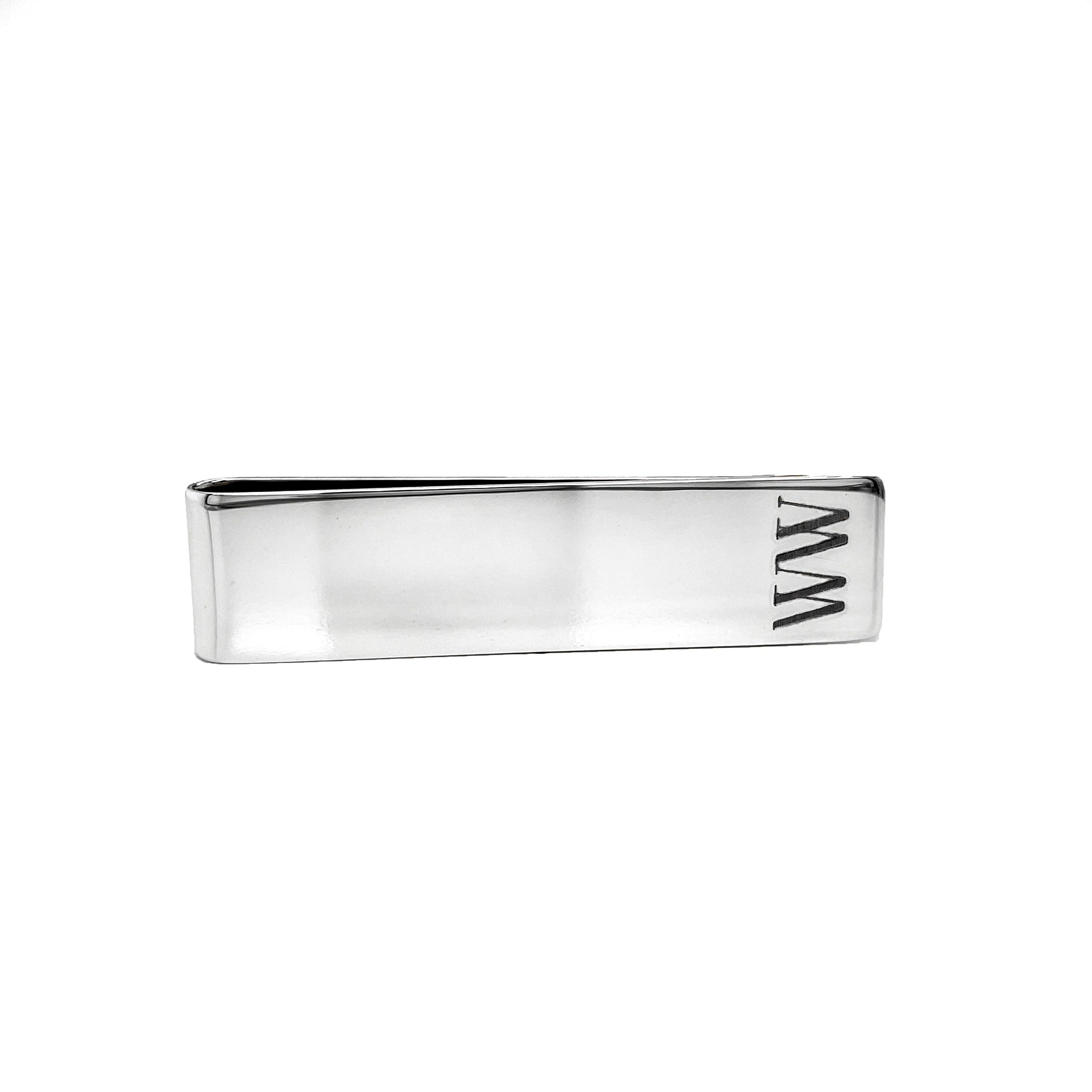 Long Sterling Silver Engravable Money Clip (Complimentary Engraving)