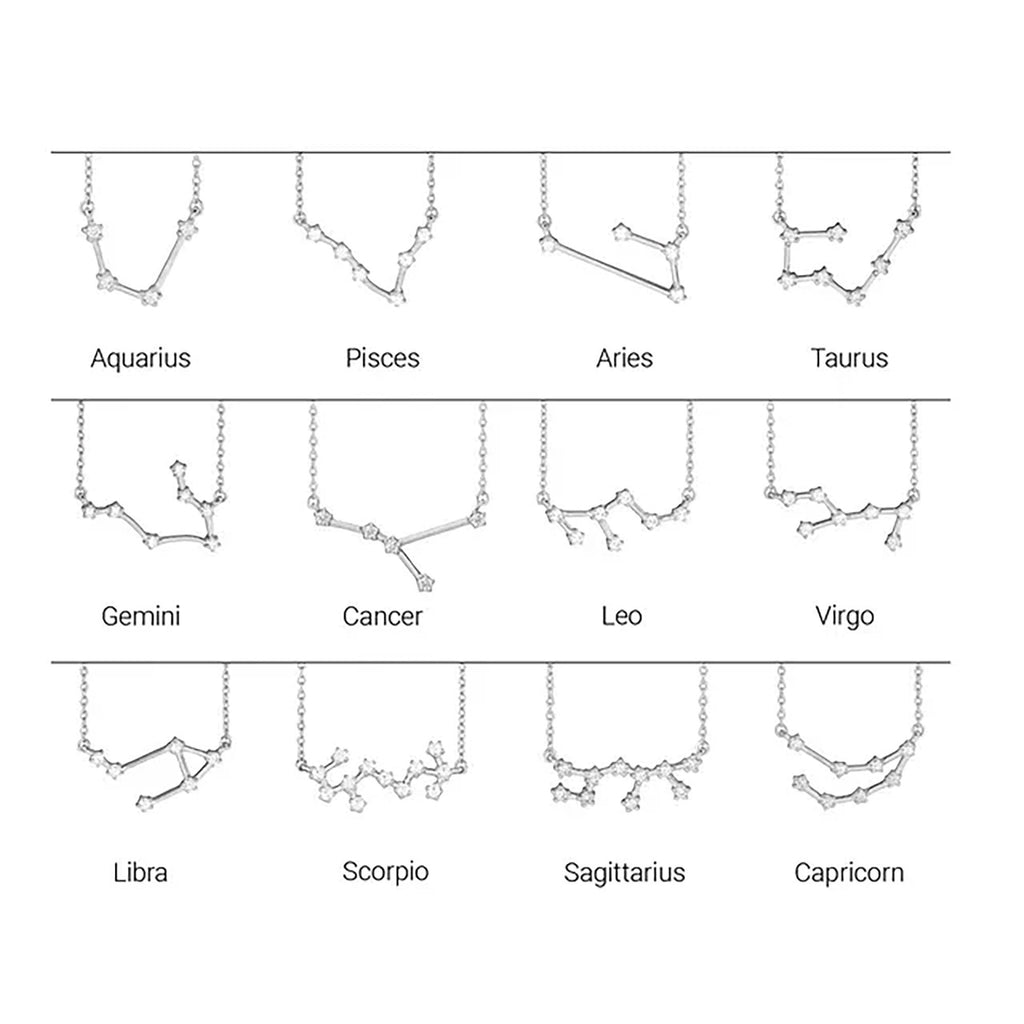 Capricorn Prong-Set Constellation Necklace