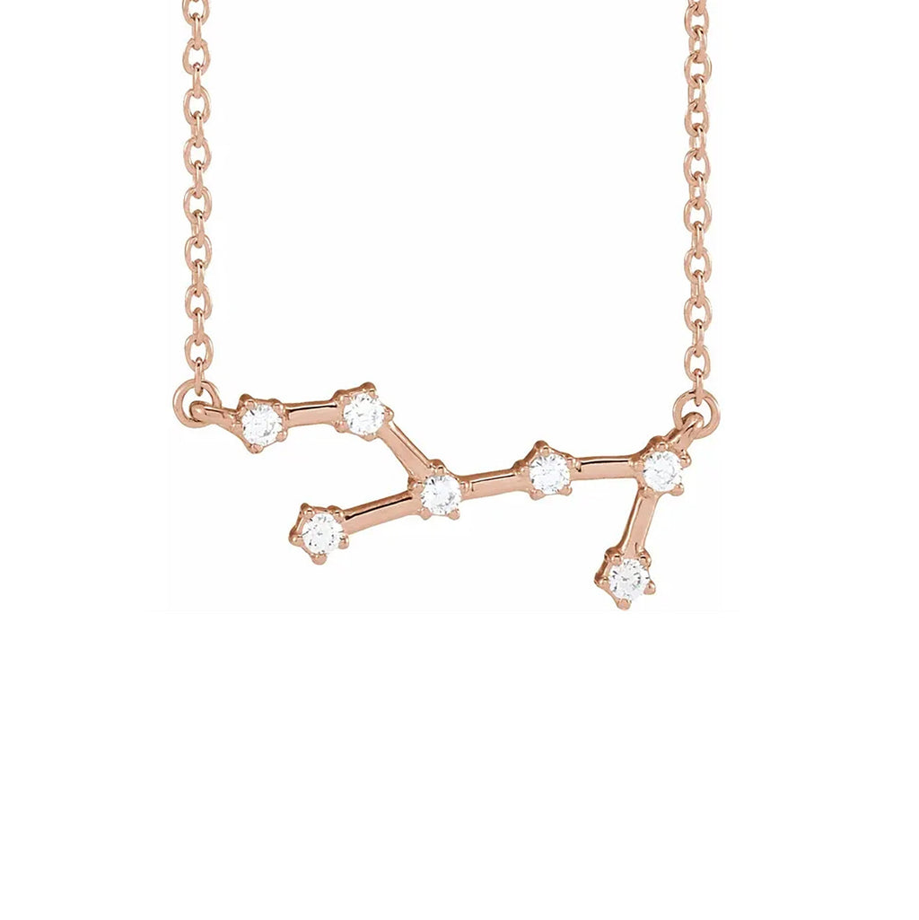 Virgo Prong-Set Constellation Necklace